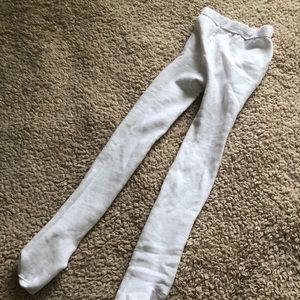 Solid White Thick Leggings